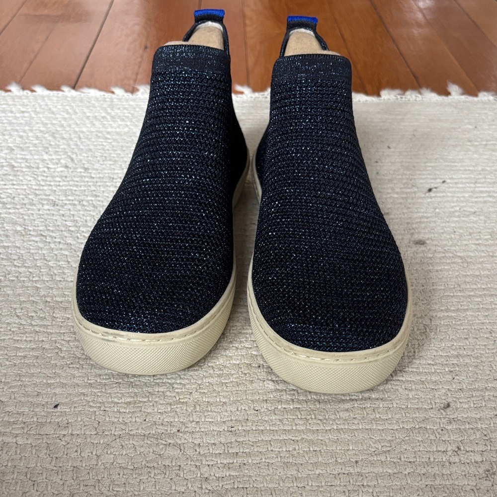 Rothy’s slip on ankle sparkle sneakers